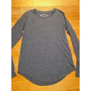 Charcoal Gray Long Sleeve Seriously Soft Perfect Tee